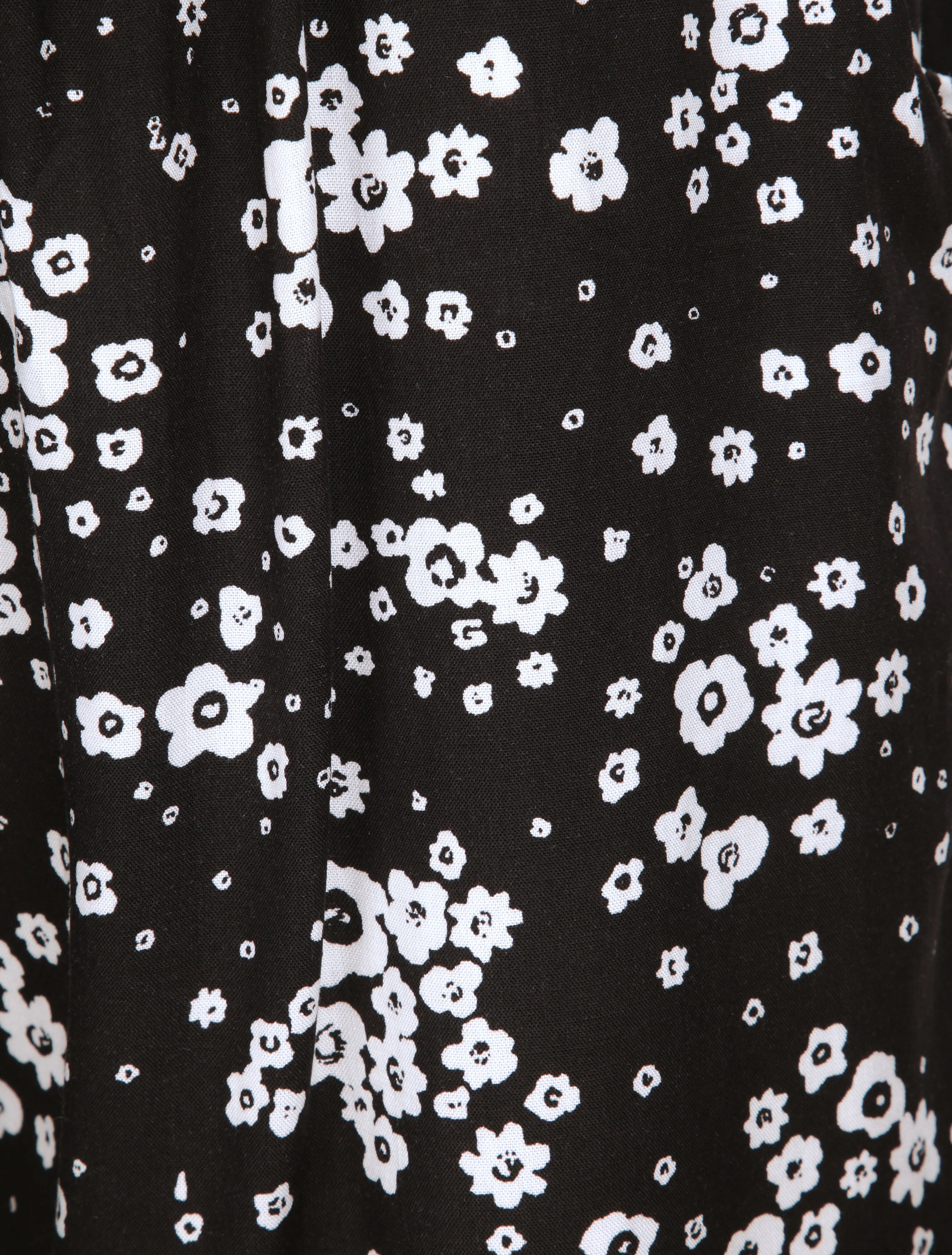 Korte vloeiende margrietmotieven - Zwart - Image 4