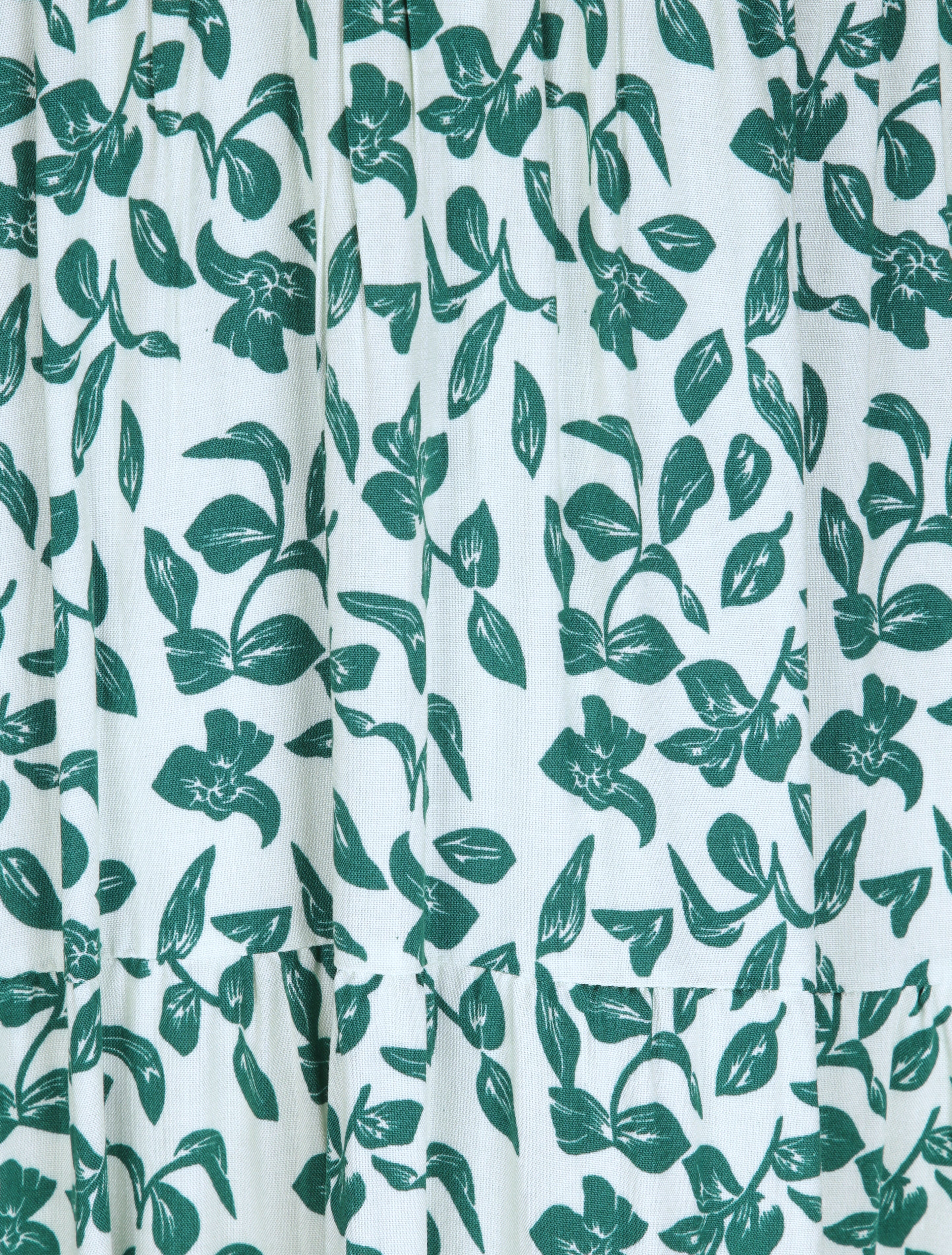 Lange bloemenprint jurk - Groen - Image 3
