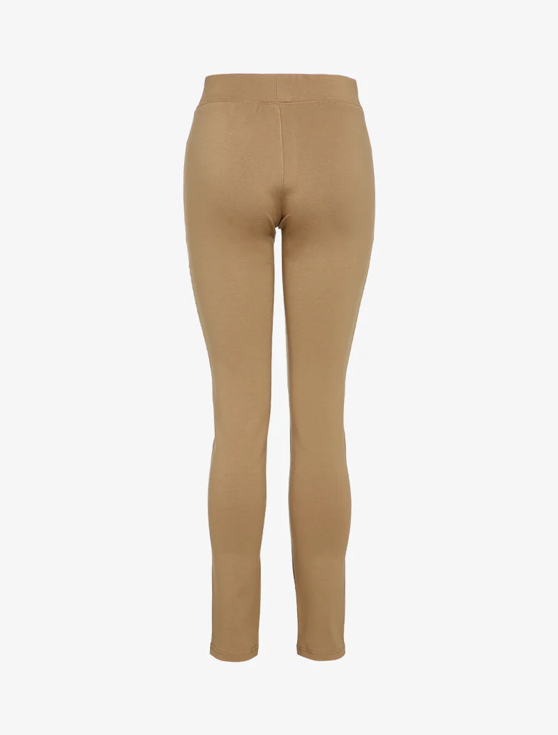 Legging met gestileerde dijbenen - taupe - Image 2