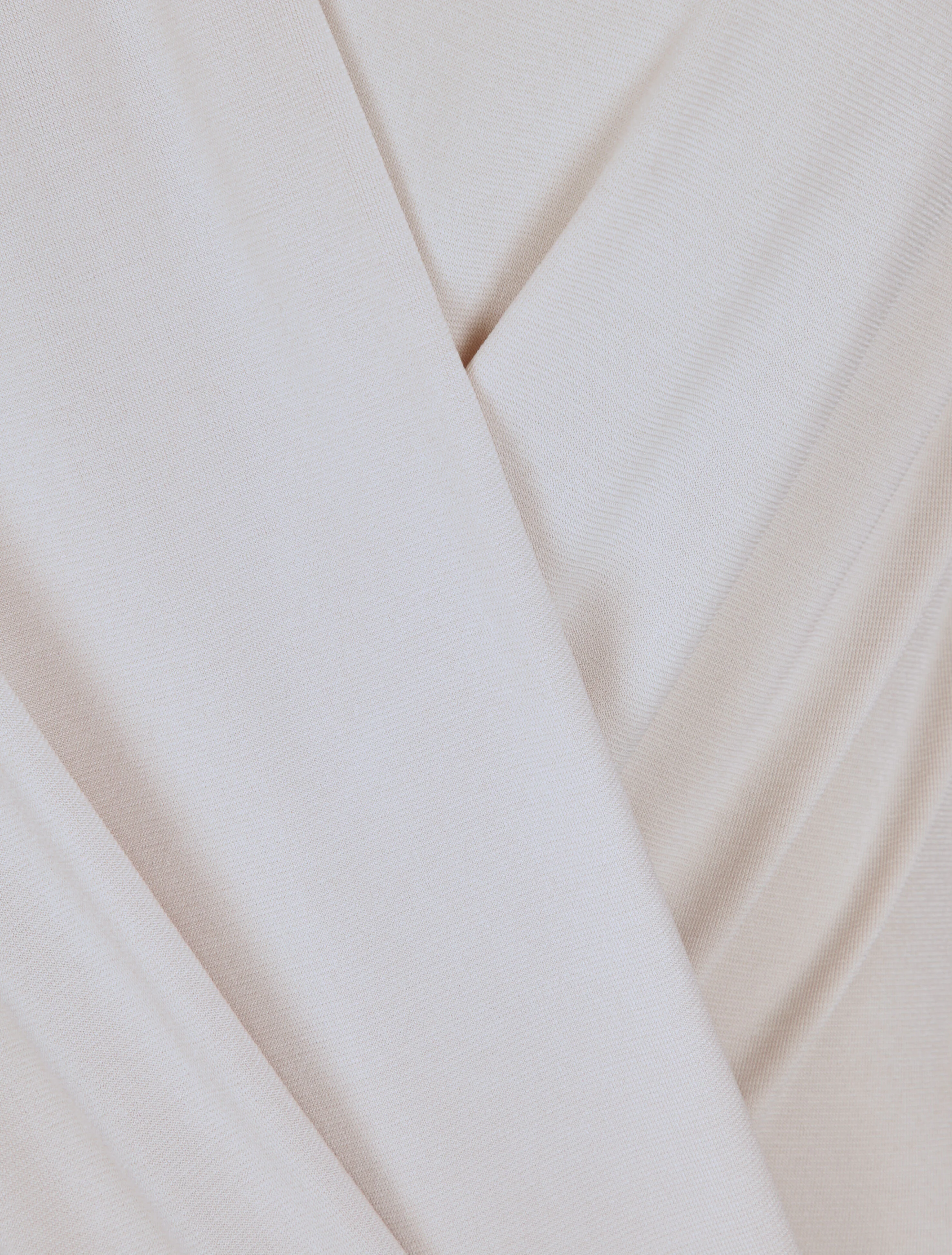 Draped body met overslagkraag - Beige - Image 3