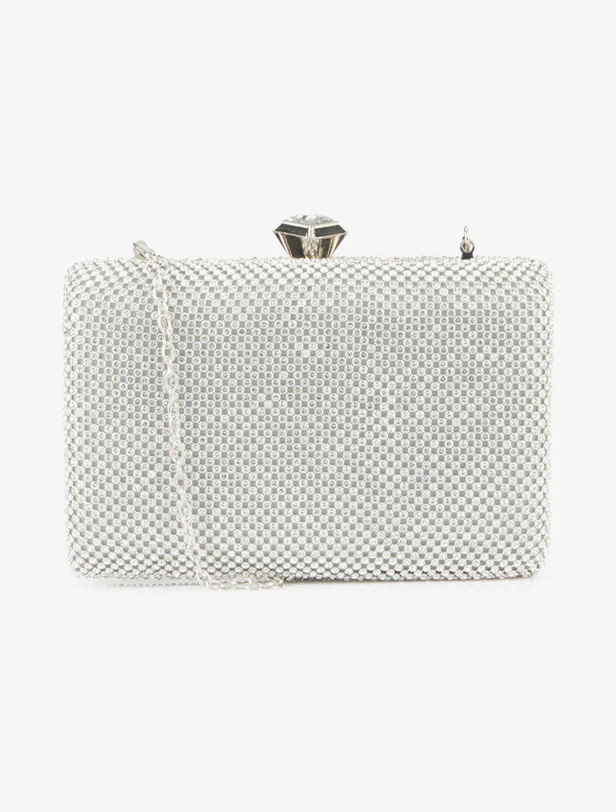 Minaudière Dottie - zilver