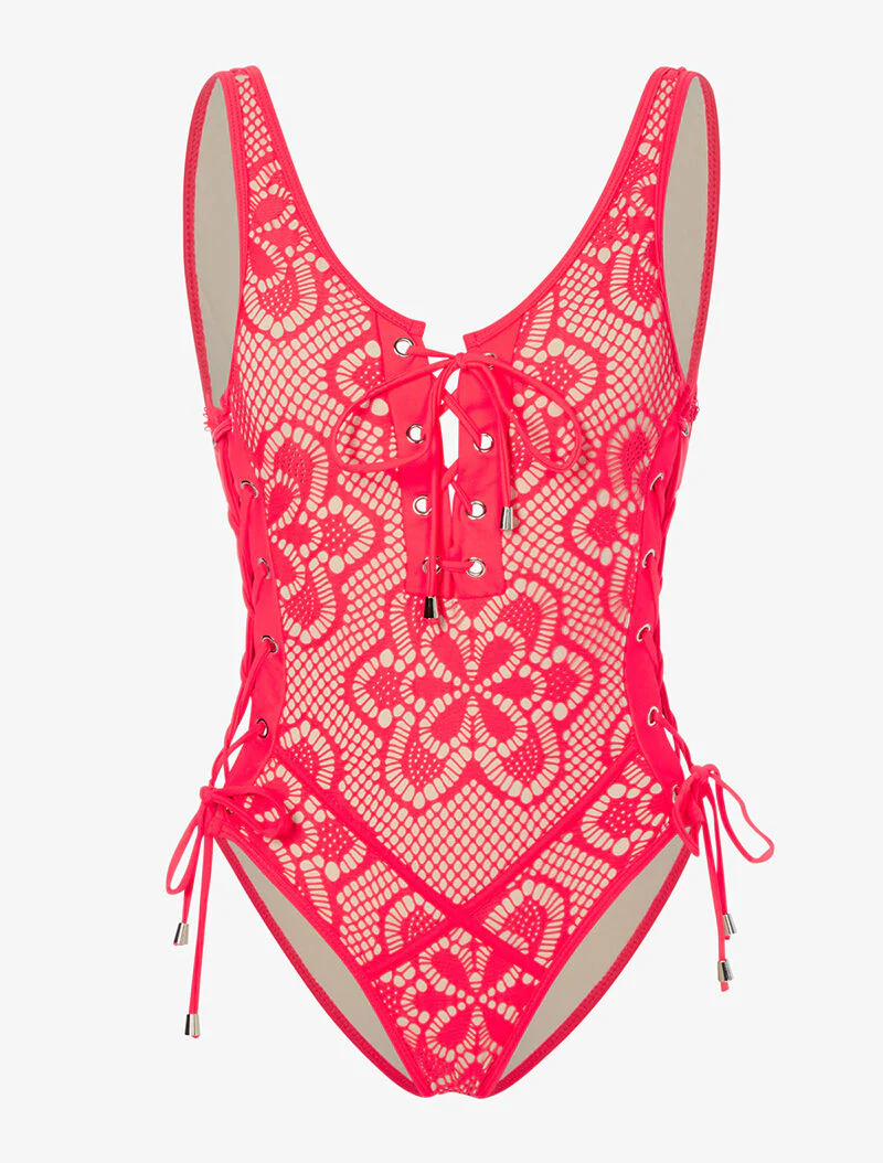 Monokini haakeffect - rood