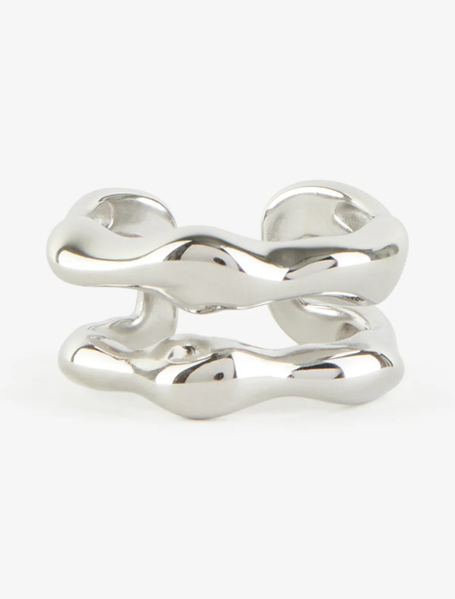 Open ring met gehamerd effect - Geld - Image 3