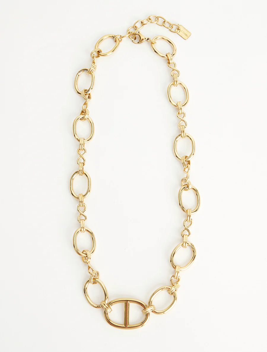 Ovale schakels ketting - Goud - Image 2