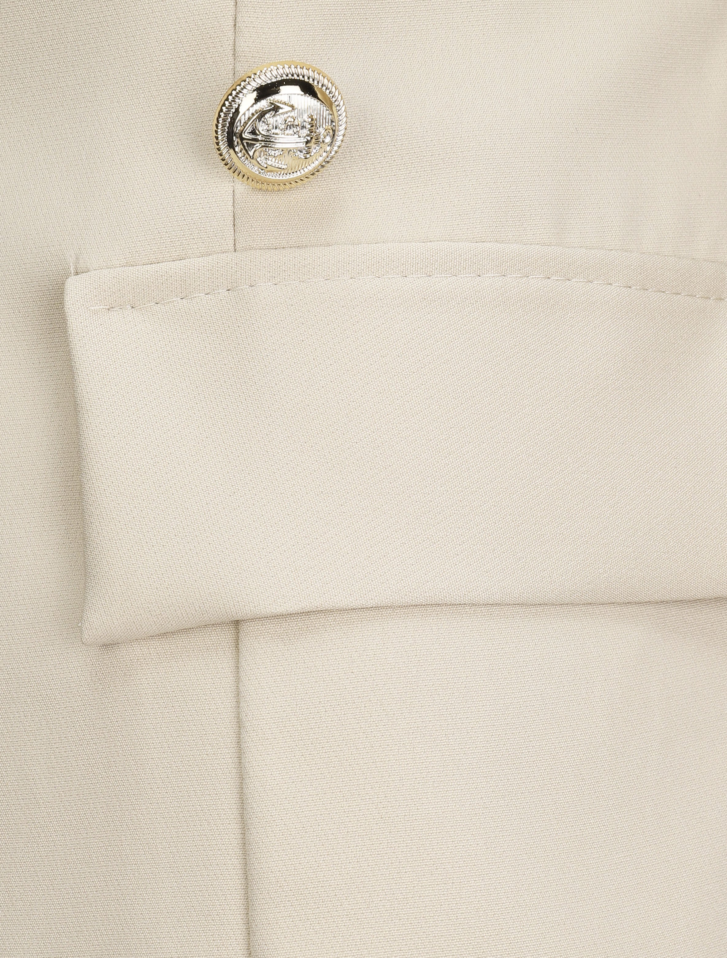 Oversized eenkleurige blazer - Beige - Image 3