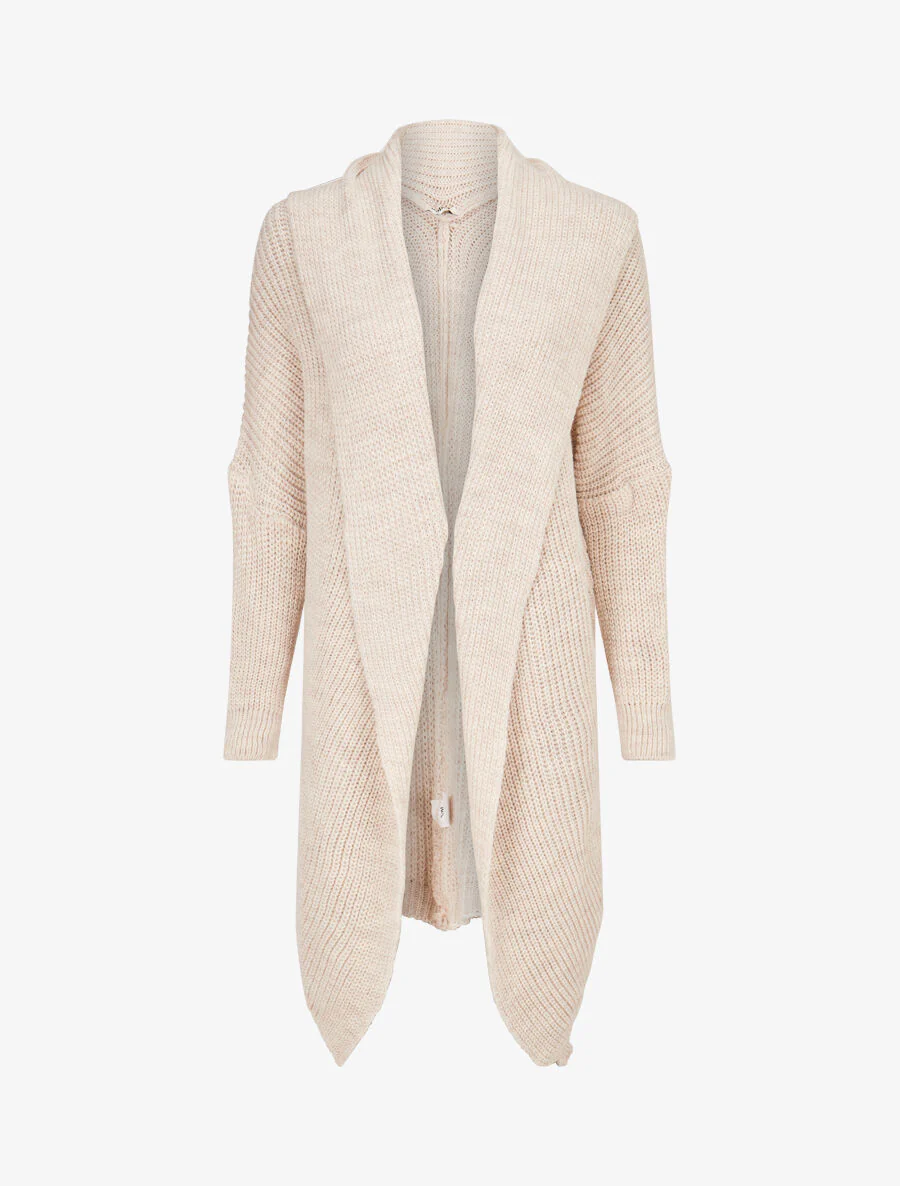 Oversized open vest - Beige