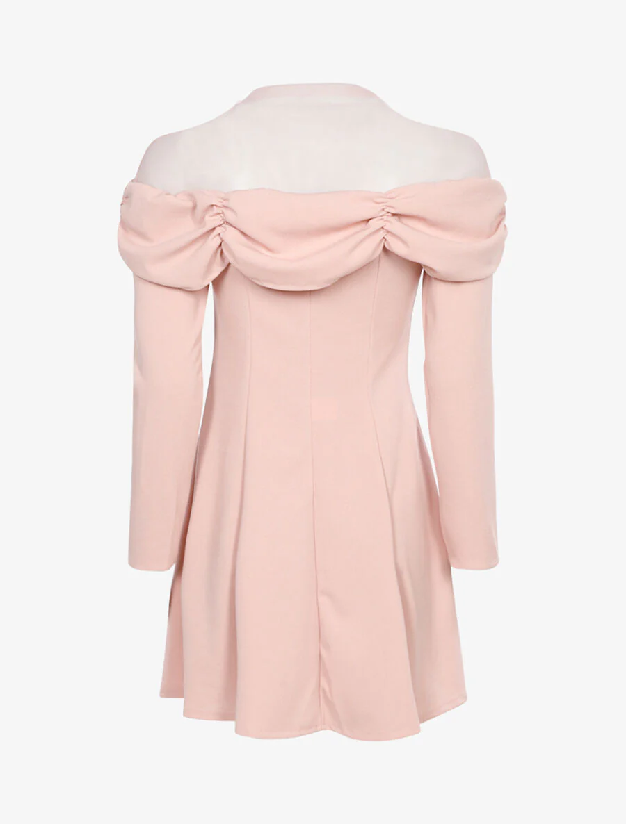 Plissée buste jurk - Roos - Image 2