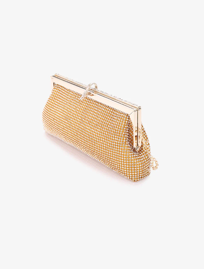 Strass beurs stijl tas - Goud - Image 2