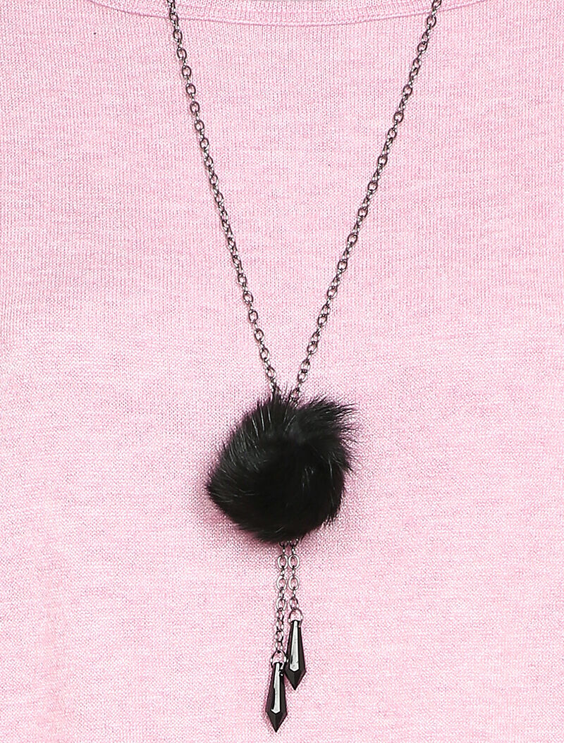 Vleermuis trui met schouderriem - Roze - Image 3
