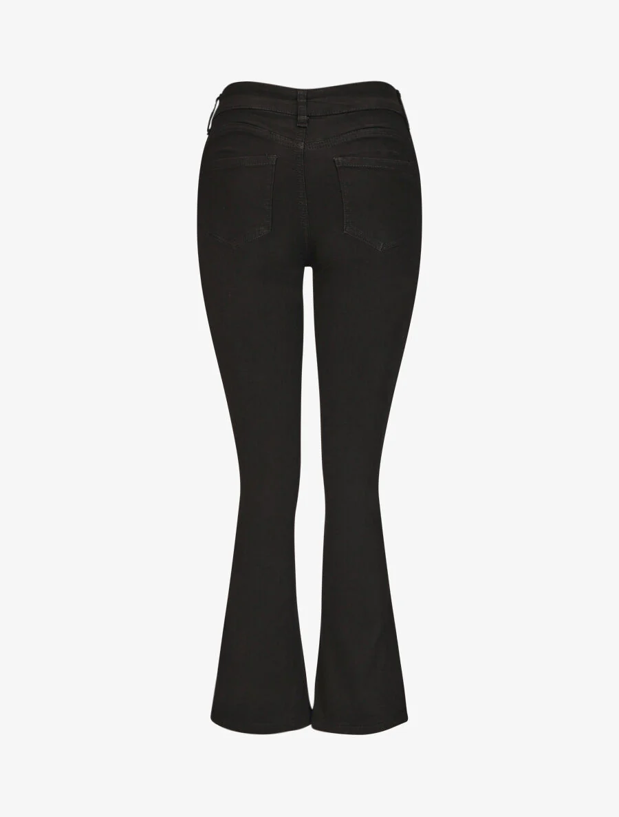 Push-up. uitlopende jeans - zwart - Image 2