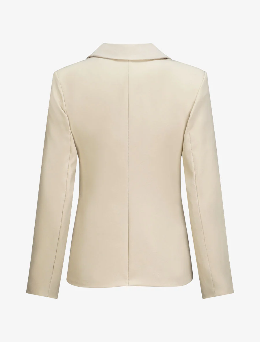Recht oversized blazer - Beige - Image 2
