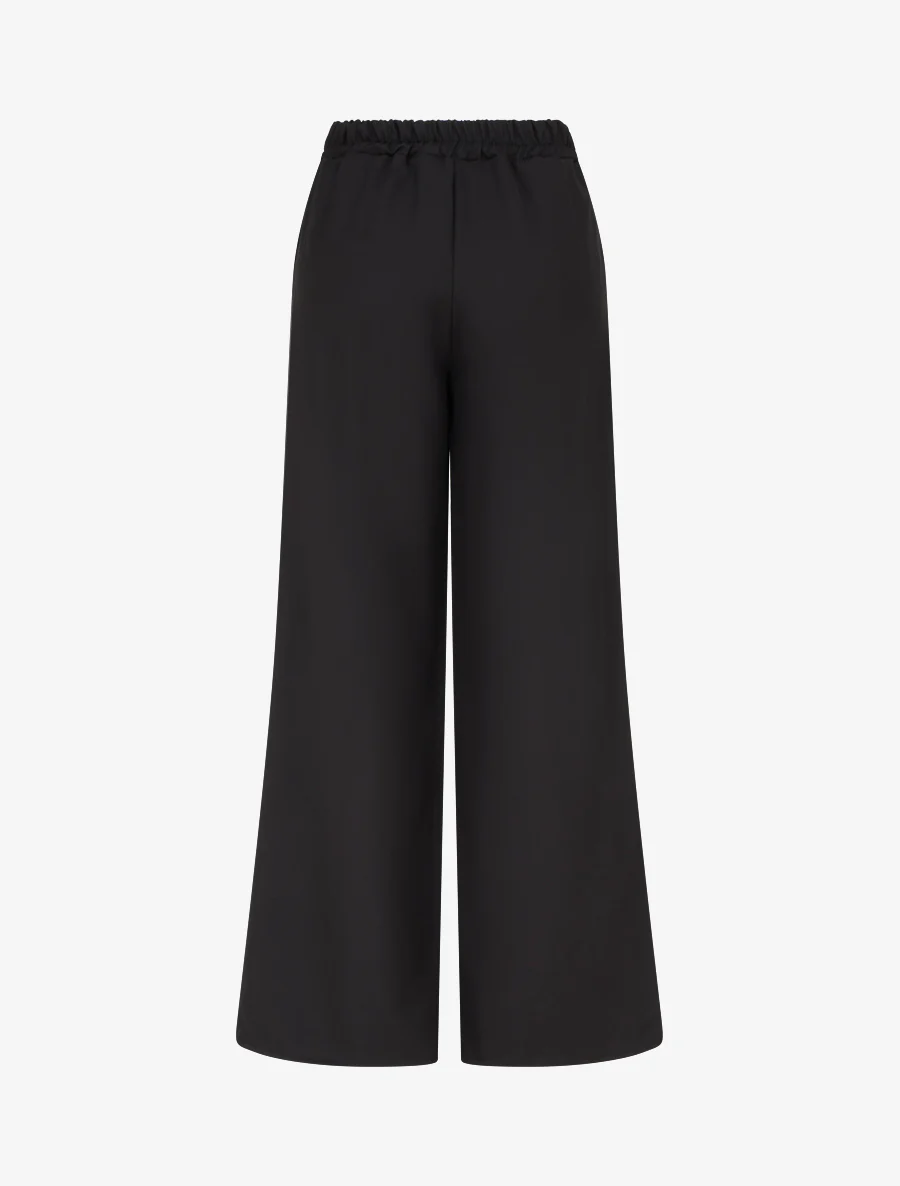 Rechte broek met fantasieriem - Zwart - Image 2