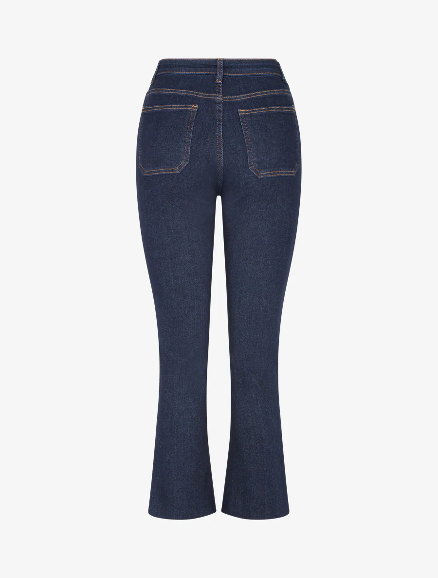 Rechte jeans met strasszakken - Blauw - Image 2