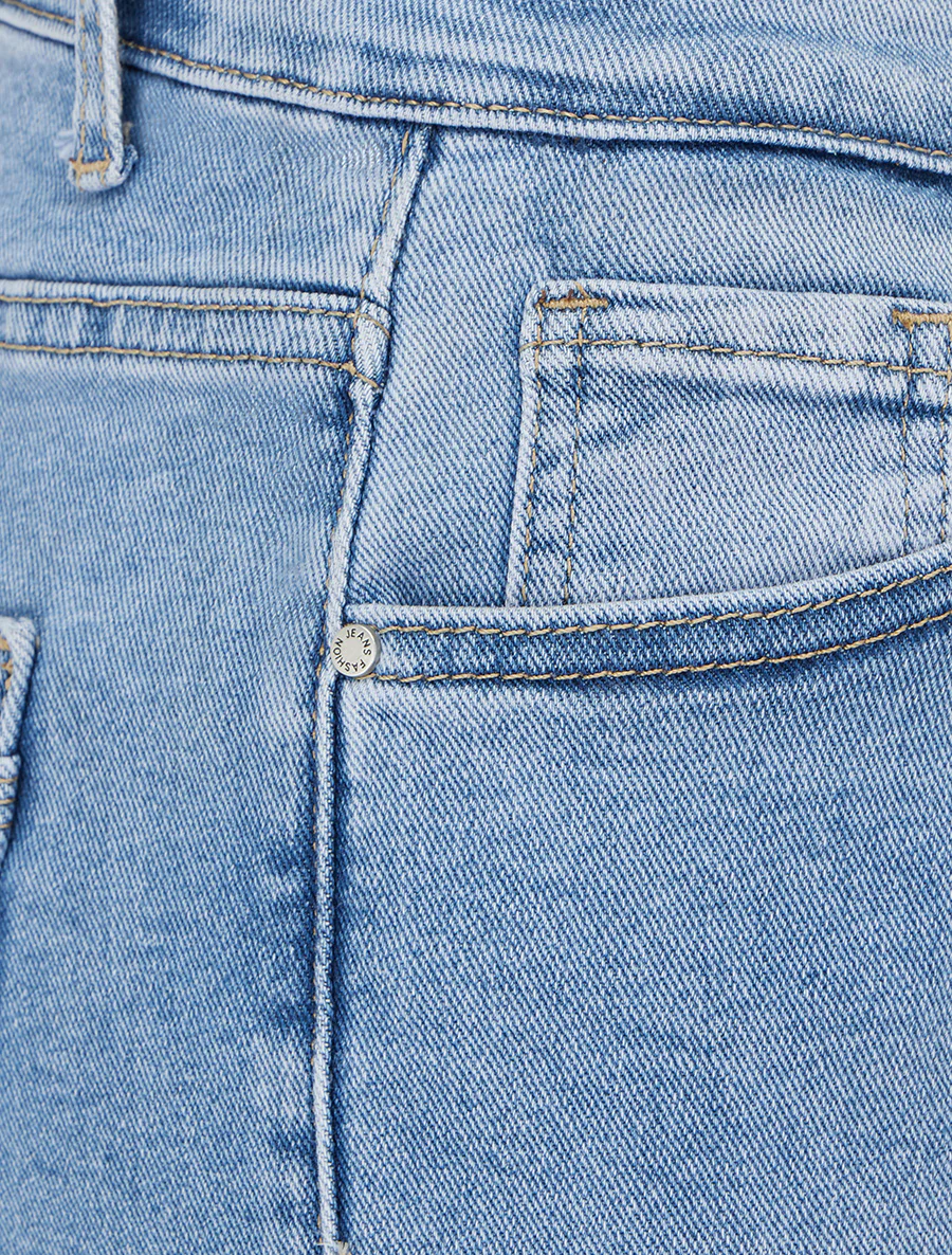 Rechte jeansbermuda - Blauw - Image 3