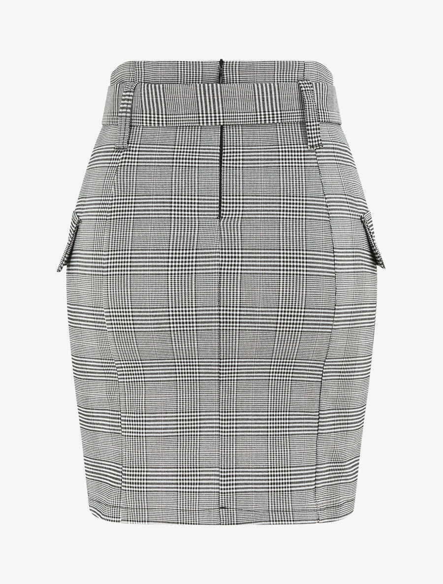 Rok met Prince of Wales-ruit - Zwart - Image 2