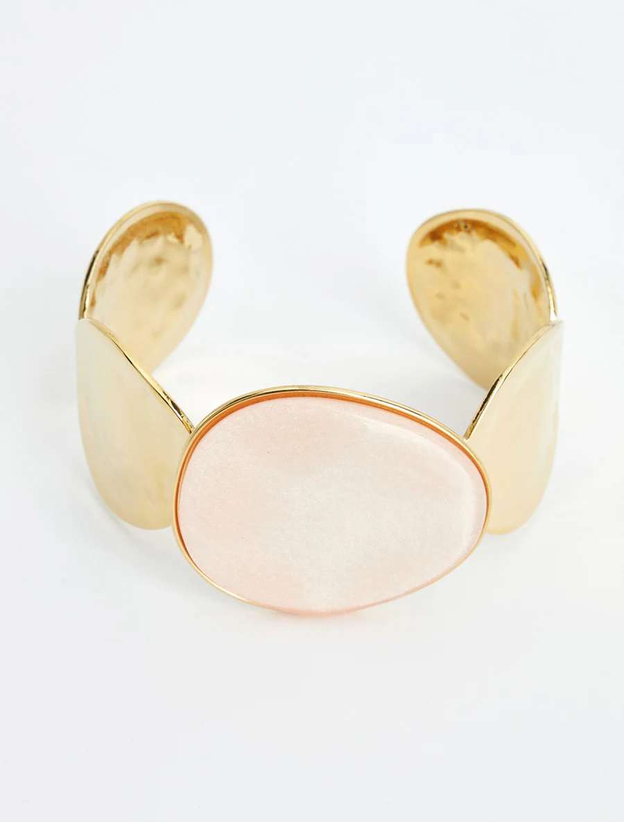 Ronde sierlijke hars armband - Naakt - Image 2