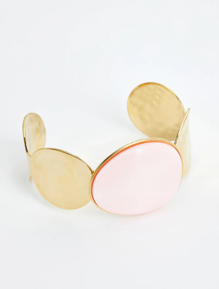 Ronde sierlijke hars armband - Roos - Image 2