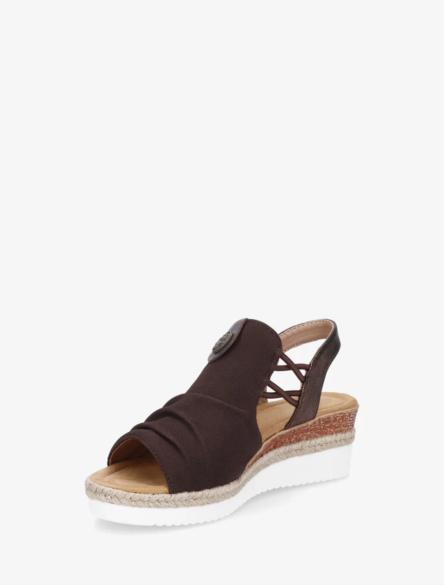 Schoenen met sleehak en rozetmedaille - Bruin - Image 3