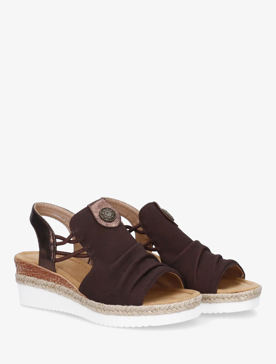Schoenen met sleehak en rozetmedaille - Bruin - Image 4
