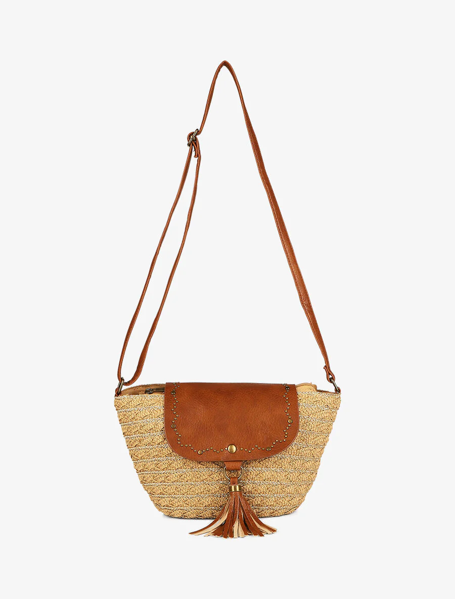 Schoudertas Tess - Camel/goud - Image 3