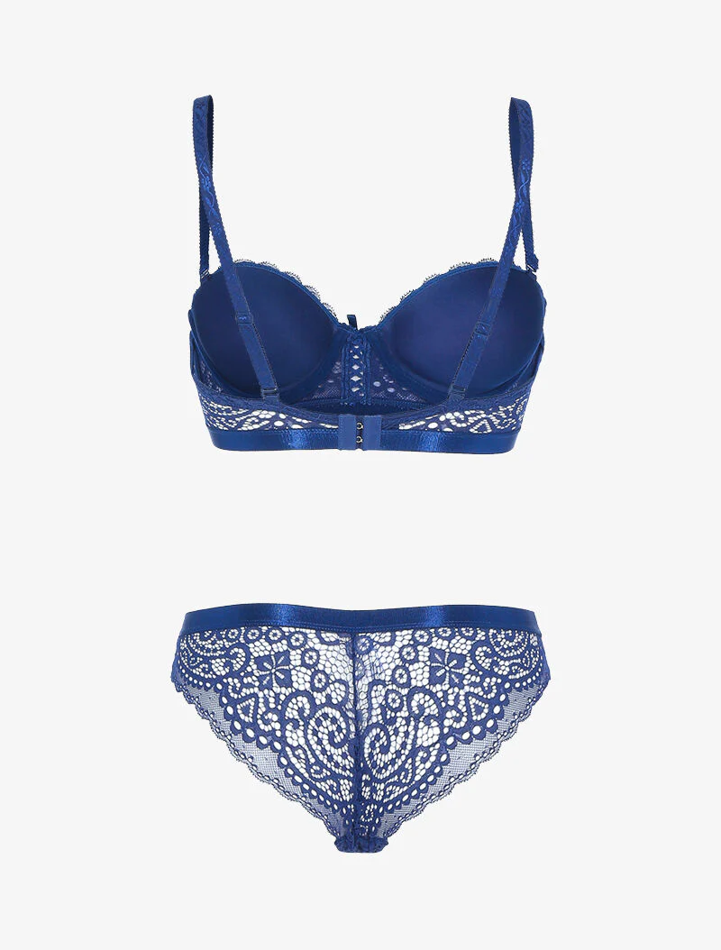 Kantenset met geschulpte rand - elektrisch blauw - Image 2