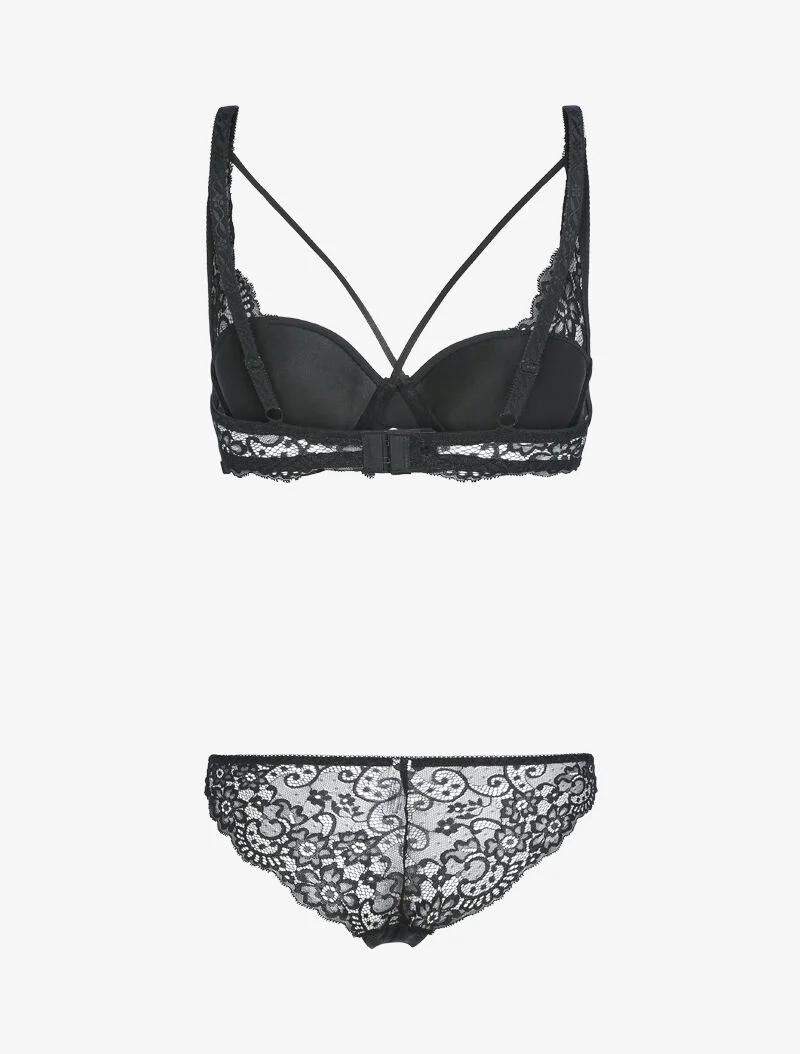 Kant en string set - zwart - Image 2