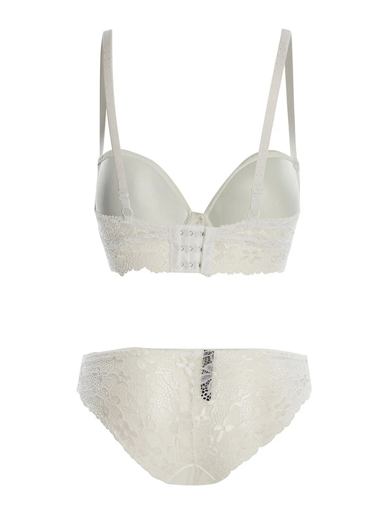 SG set en slip met kanten rand - wit - Image 2