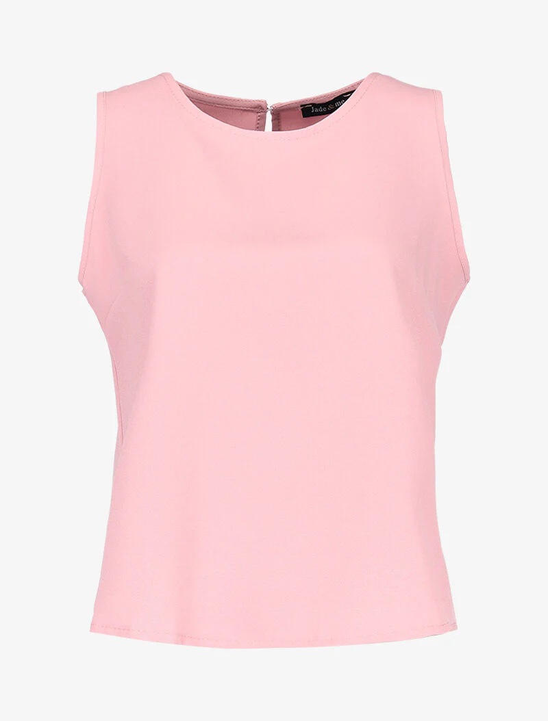 Setje van een topje en een zwierige short - roze - Image 3