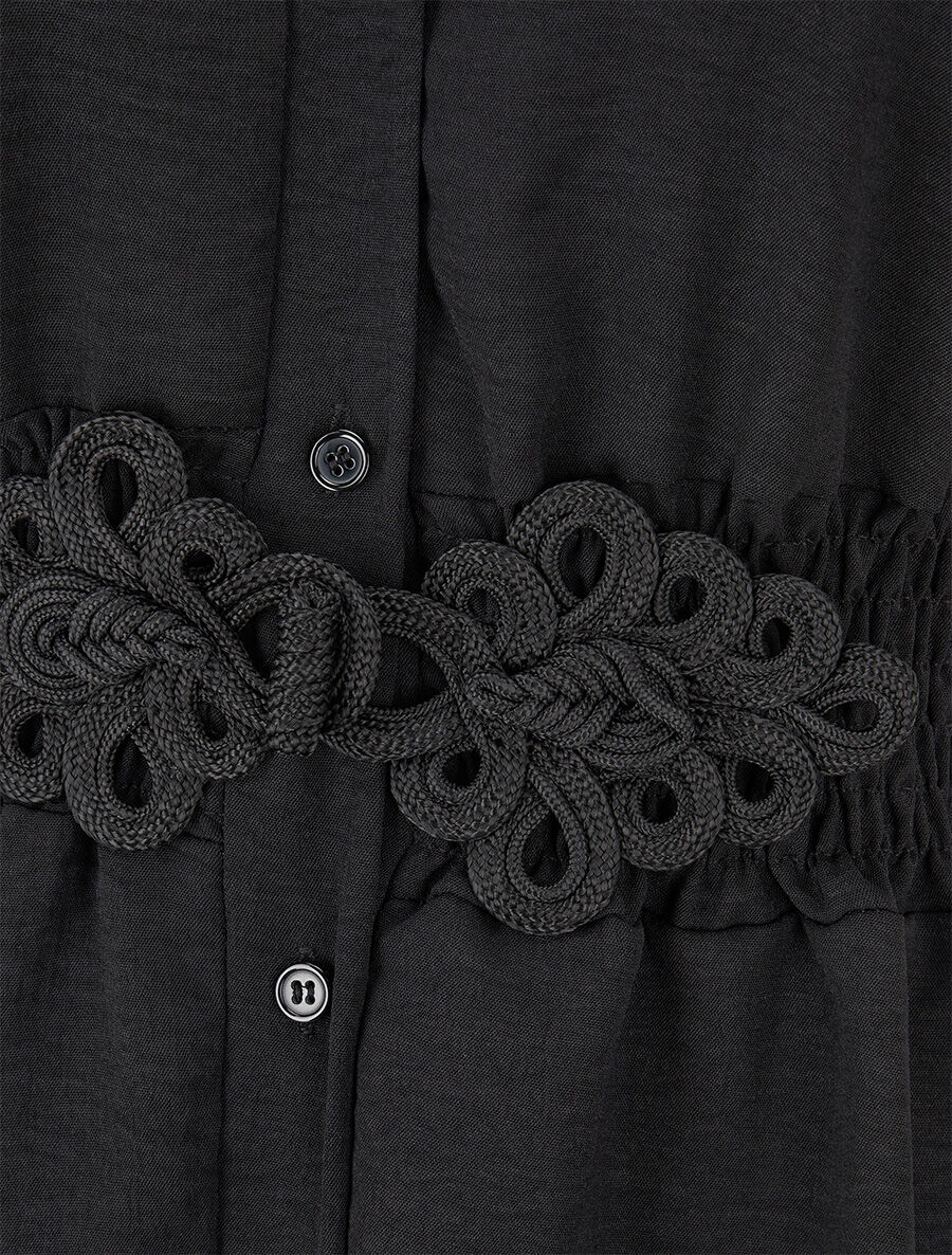 Shirt met elastische taille - Zwart - Image 3