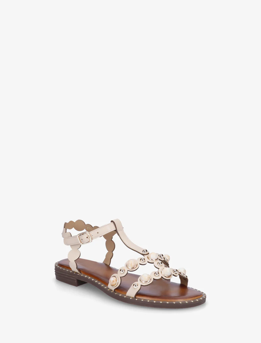 Sieraden en stenen sandalen - Beige - Image 2