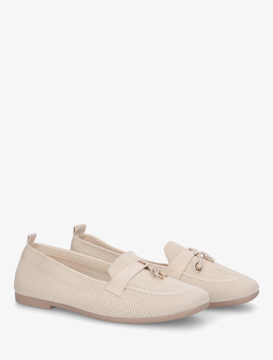 Sieraden stoffen mocassins - Beige - Image 4