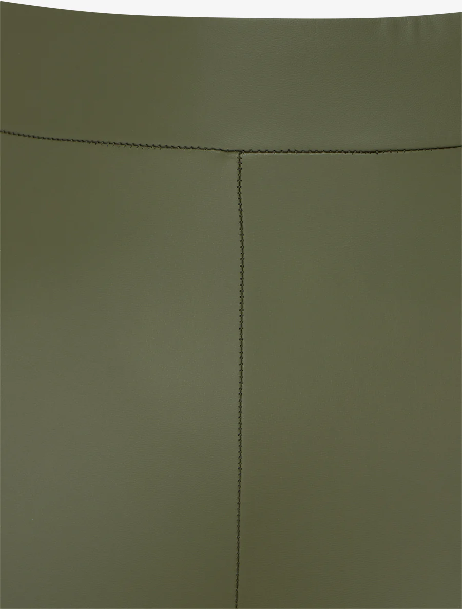 Skinny legging van imitatieleer - Kaki - Image 3
