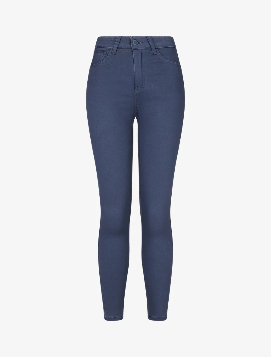Skinny push-up 7/8 jeans - Blauw