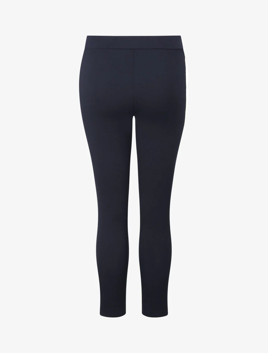 Slim fit 7/8 hoge taille jogger broek - Donkerblauw - Image 2