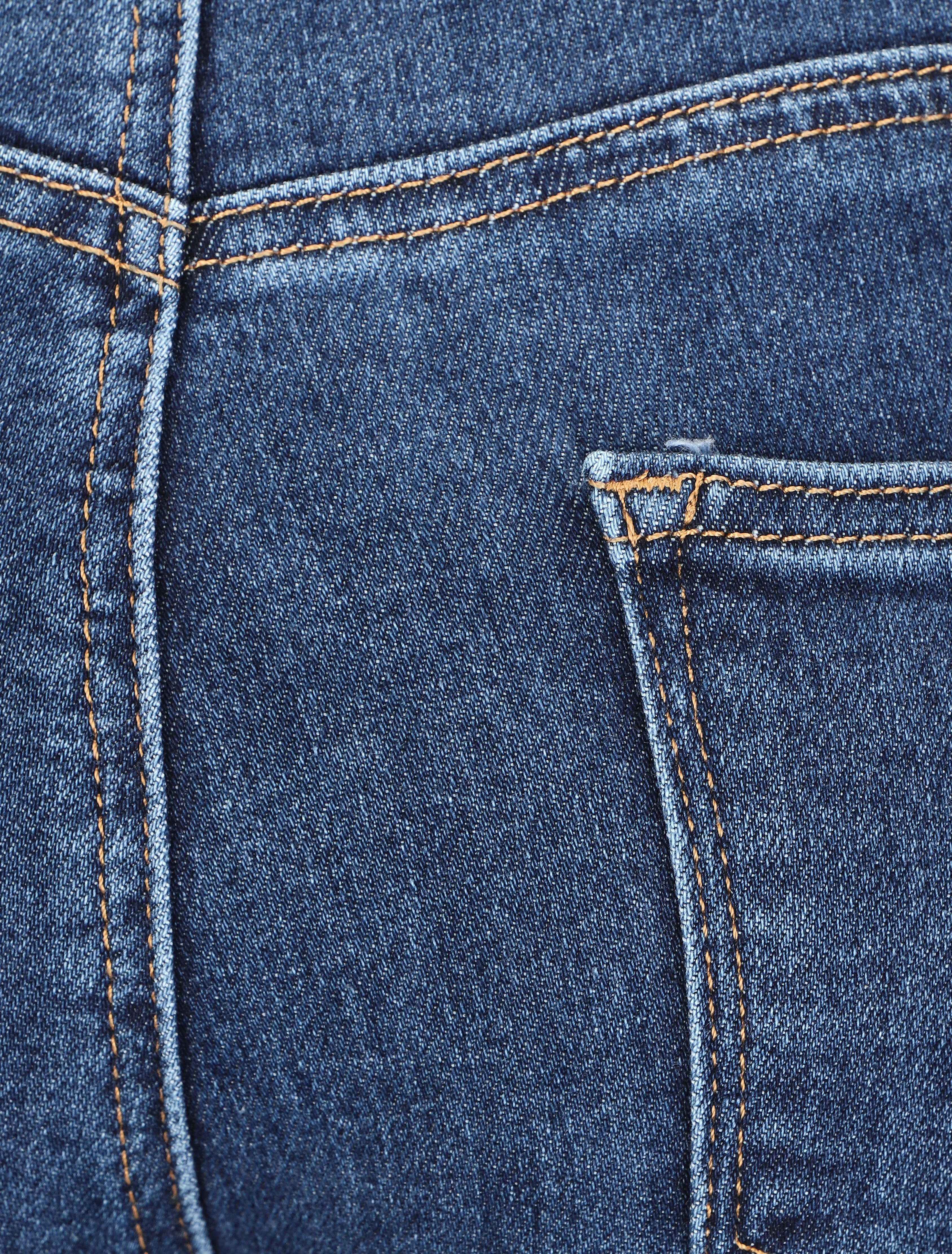 Slim fit jeans met hoge taille - Blauw - Image 3