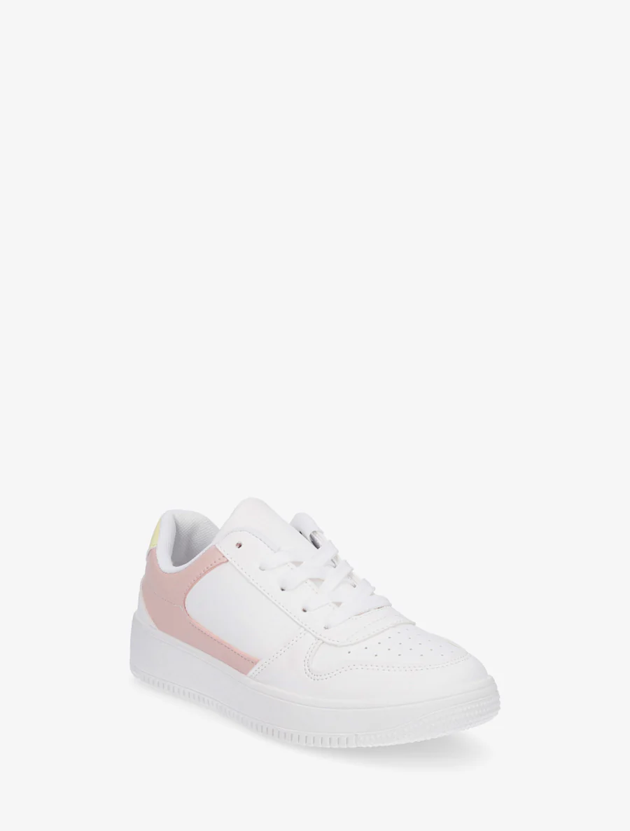 Sneakers met kleurvlakken - Wit/roze - Image 2