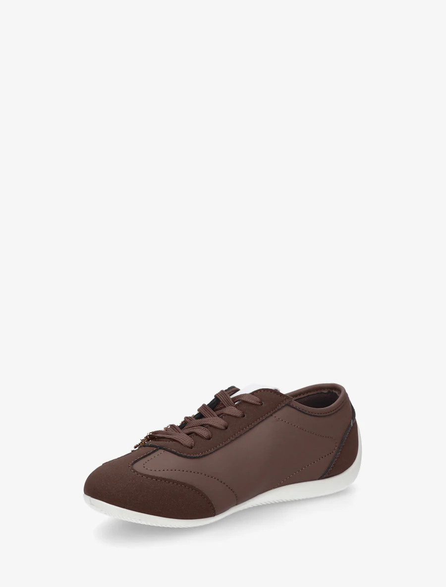 Sneakers met niet-passende sierinzetstukken. - Bruin - Image 3
