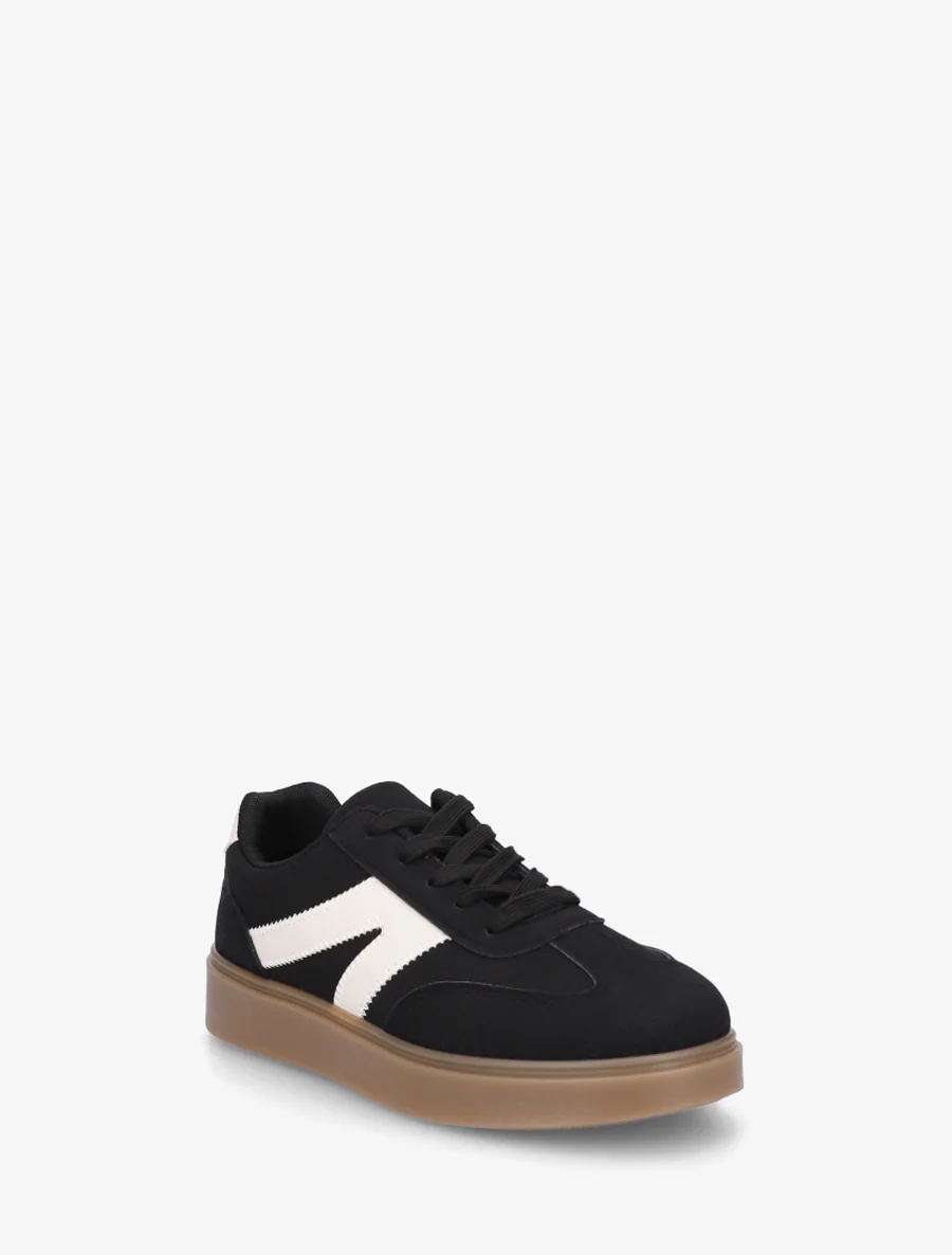 Sneakers met rubberen zool - Zwart - Image 2