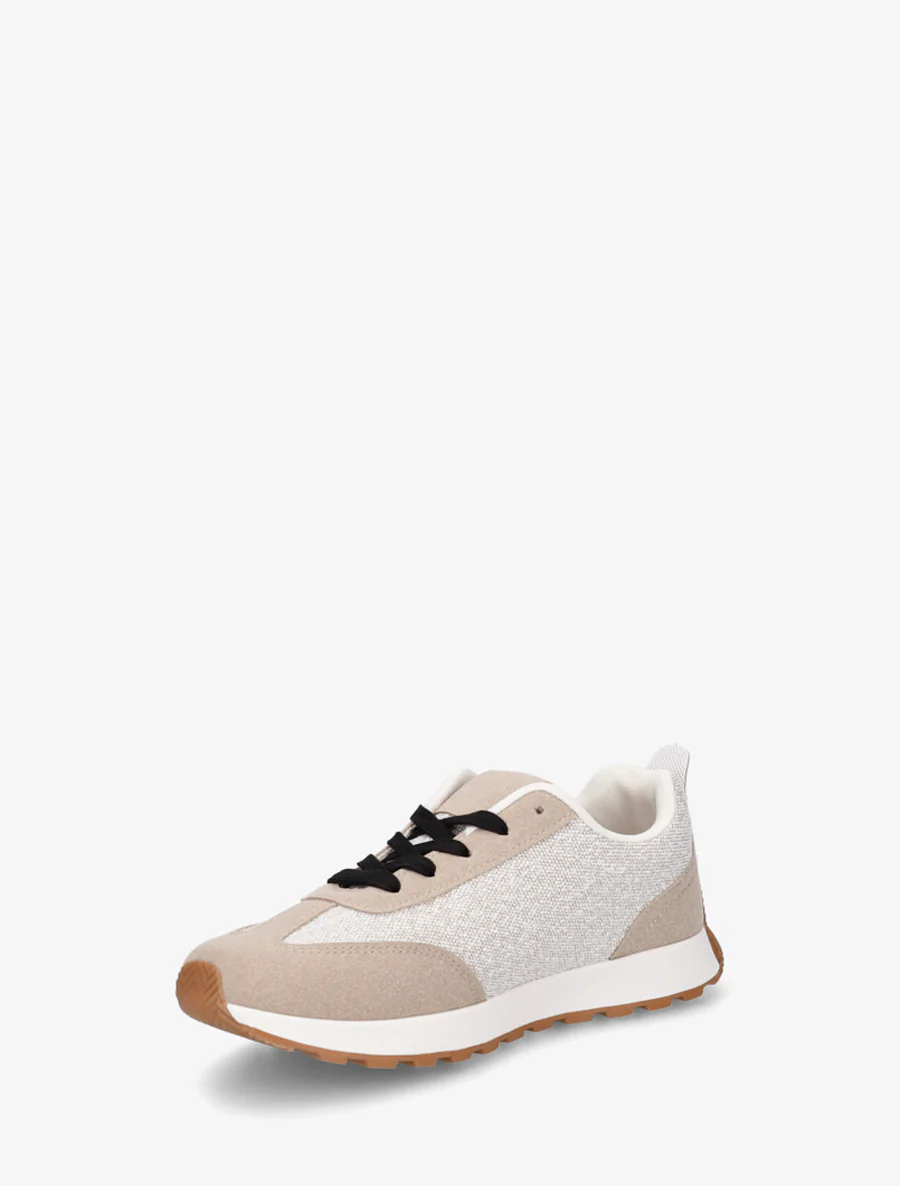 Sneakers met stoffen inzetstukken en nubuck-effect - Mol - Image 3