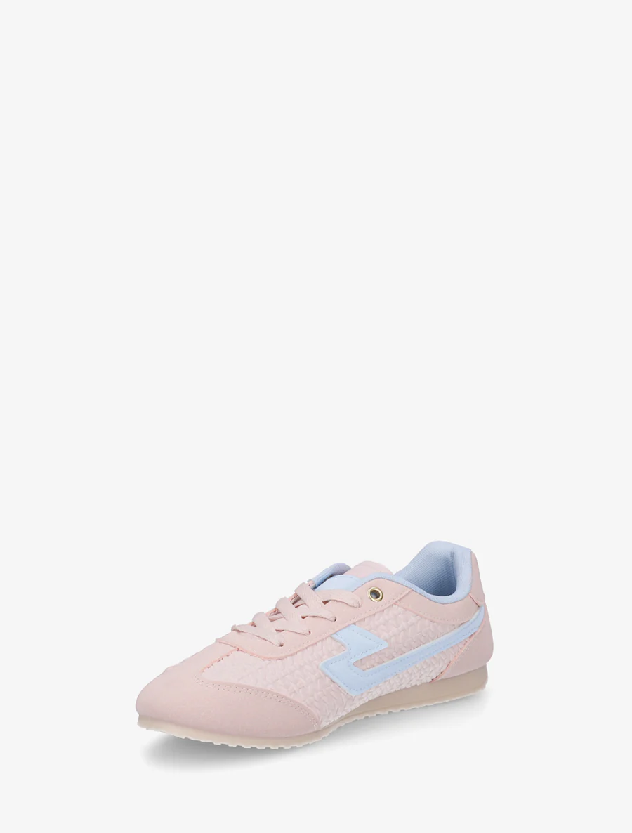 Sneakers van imitatie vlechtwerk - Roos - Image 3