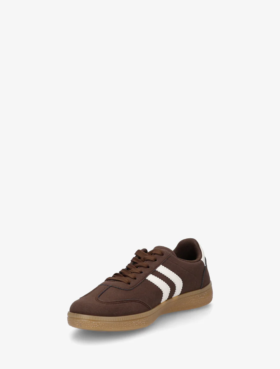 Sneakers van nubuck-effect met rubberen zool - Bruin - Image 3
