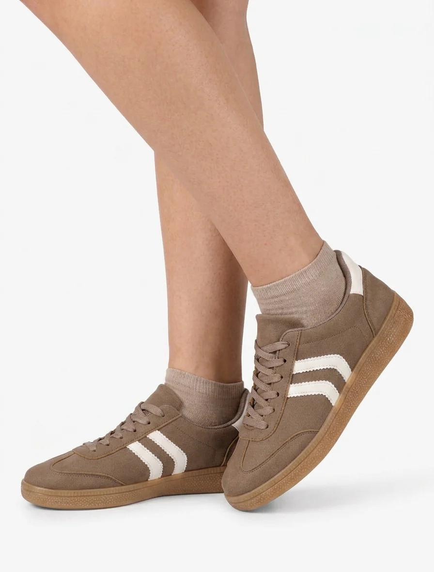 Sneakers van nubuck-effect met rubberen zool - Mol - Image 5
