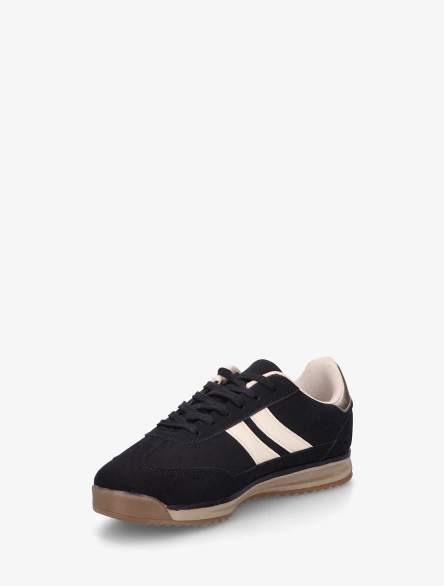 Sneakers van suèdine en nubuck-effect - Zwart - Image 3