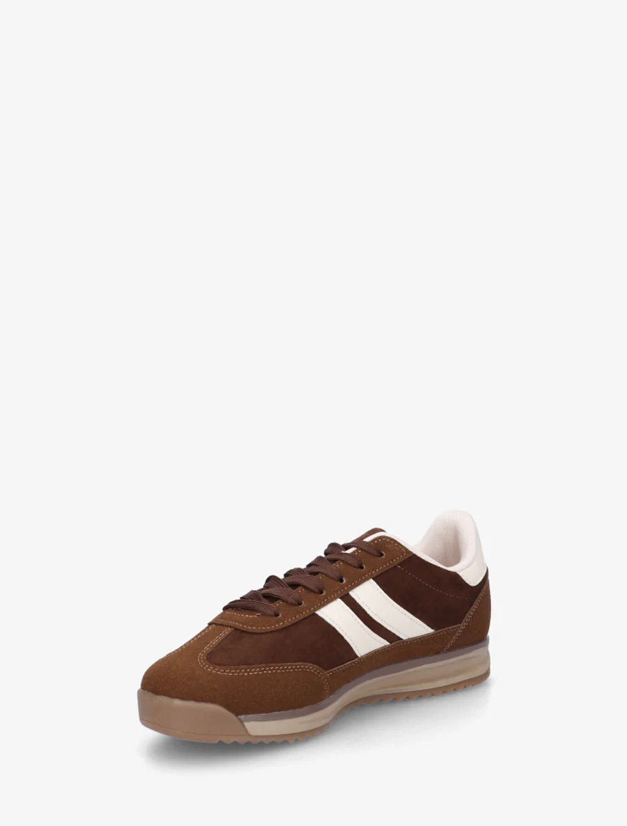 Sneakers van suèdine en nubuck-effect - Bruin - Image 3