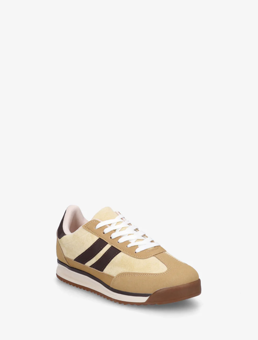 Sneakers van suèdine en nubuck-effect - Geel - Image 2