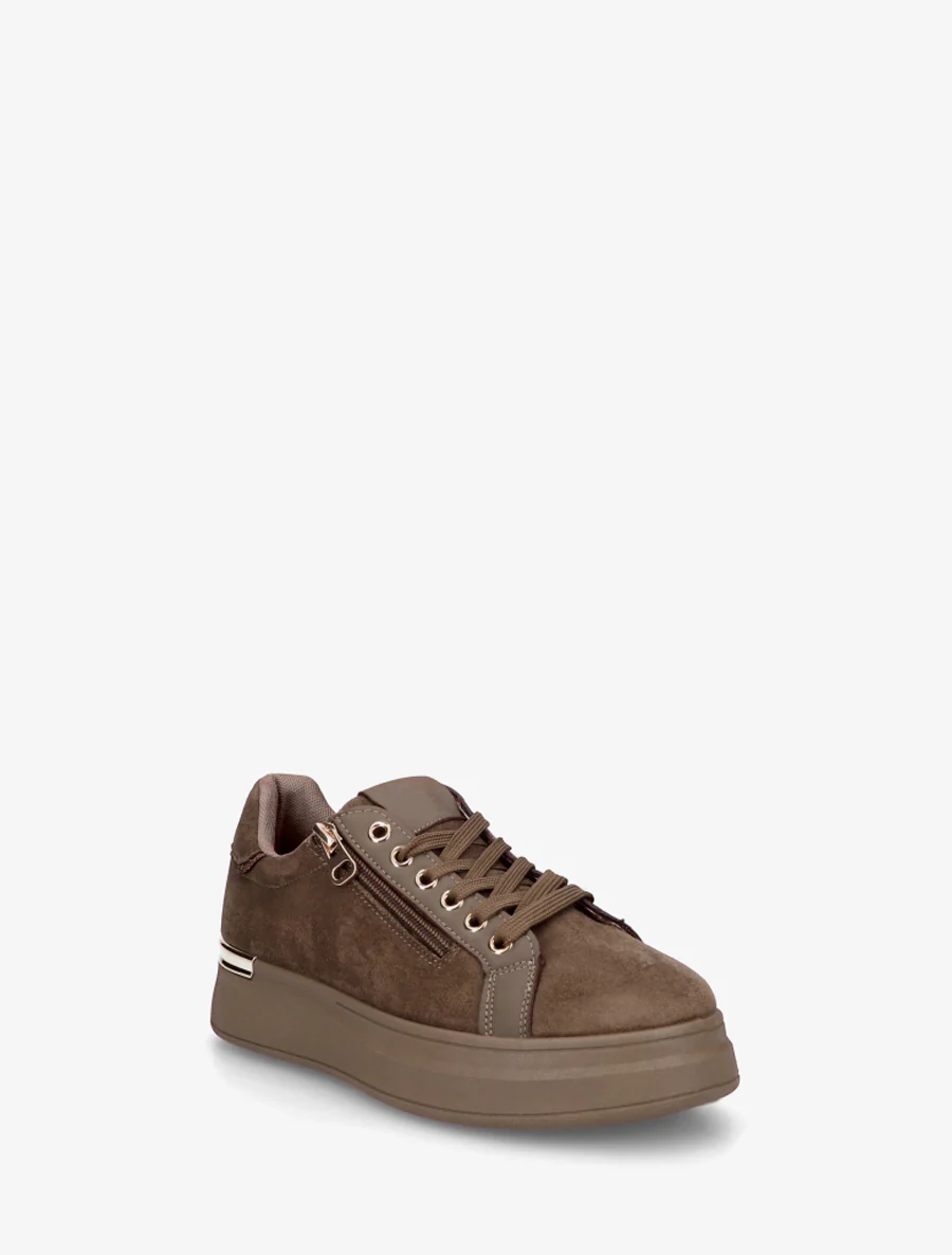 Sneakers van suèdine met dikke zool - Mol - Image 2