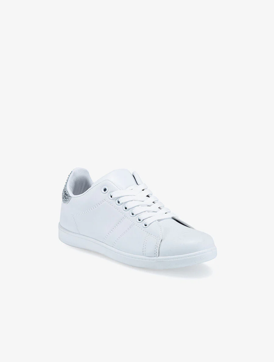 Strass-sneakers - Zilver/wit - Image 2