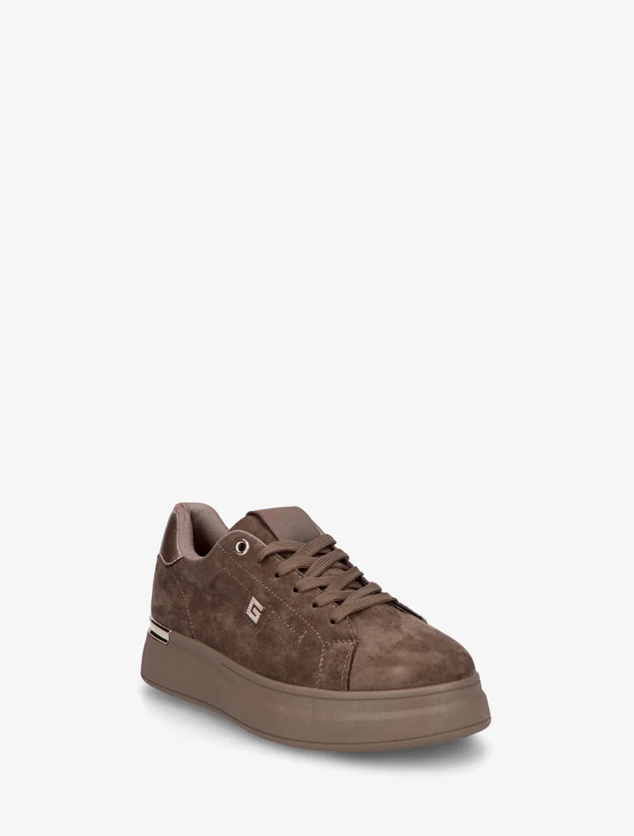 Suède sneakers met strass juweel - Mol - Image 2