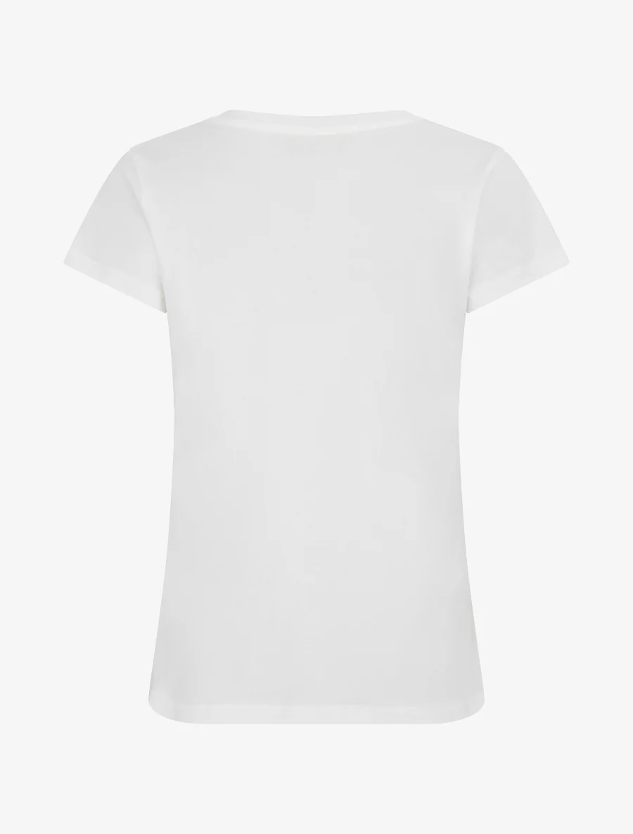T-shirt met hartjesmotief - Wit - Image 2