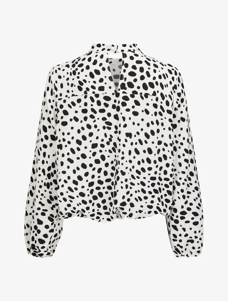 Top met dalmatiërprint - Wit - Image 2